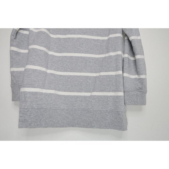 Goodthreads Sweater Heather Gray Open Stripe Long Sleeve Crew Neck Women's XS - Picture 8 of 10